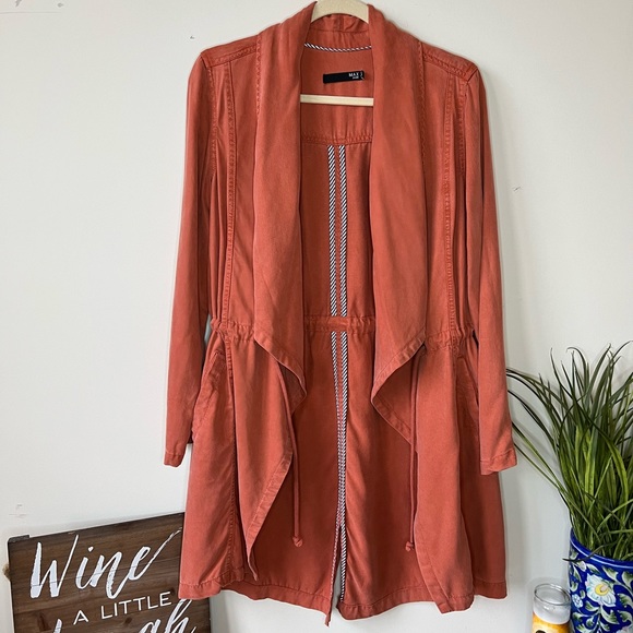 Max Jeans Spiced Coral Duster Jacket - Picture 13 of 13